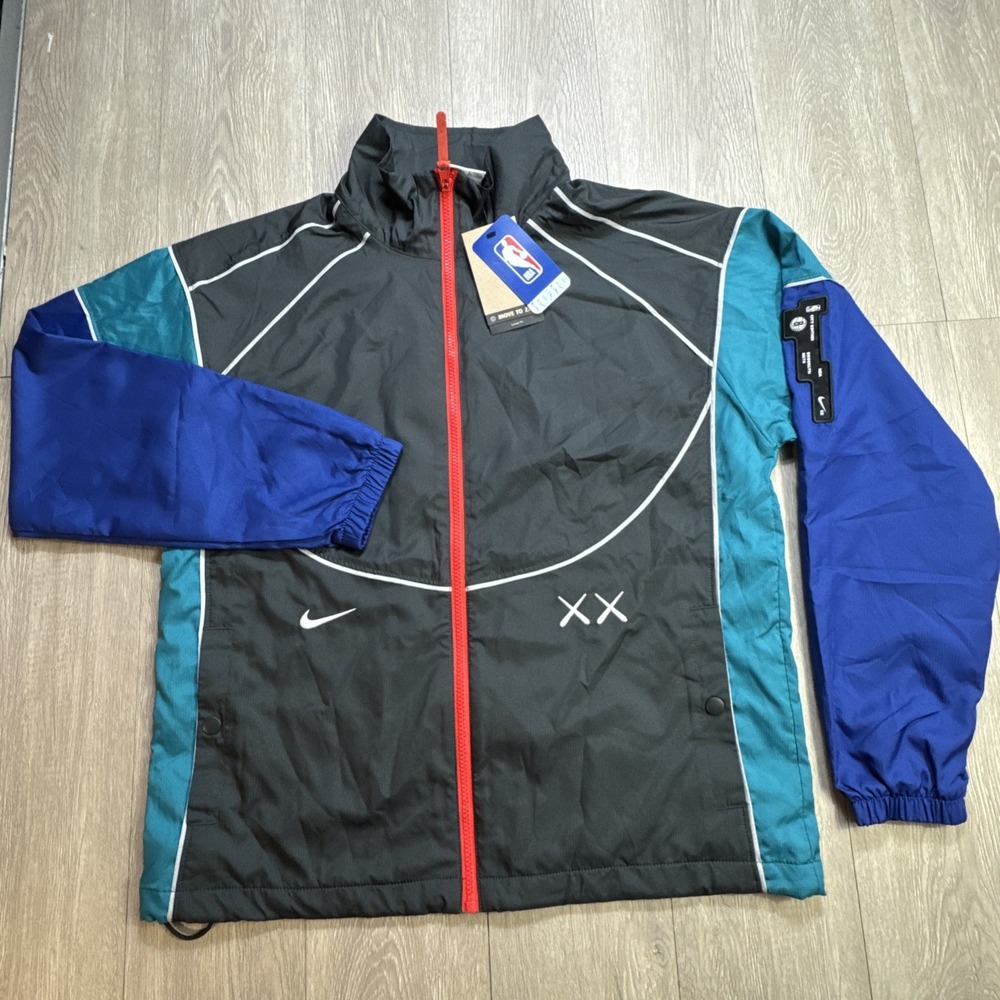 Nike Brooklyn Nets Windbreaker Jacket Women's Medium M City Edition Retro New‎